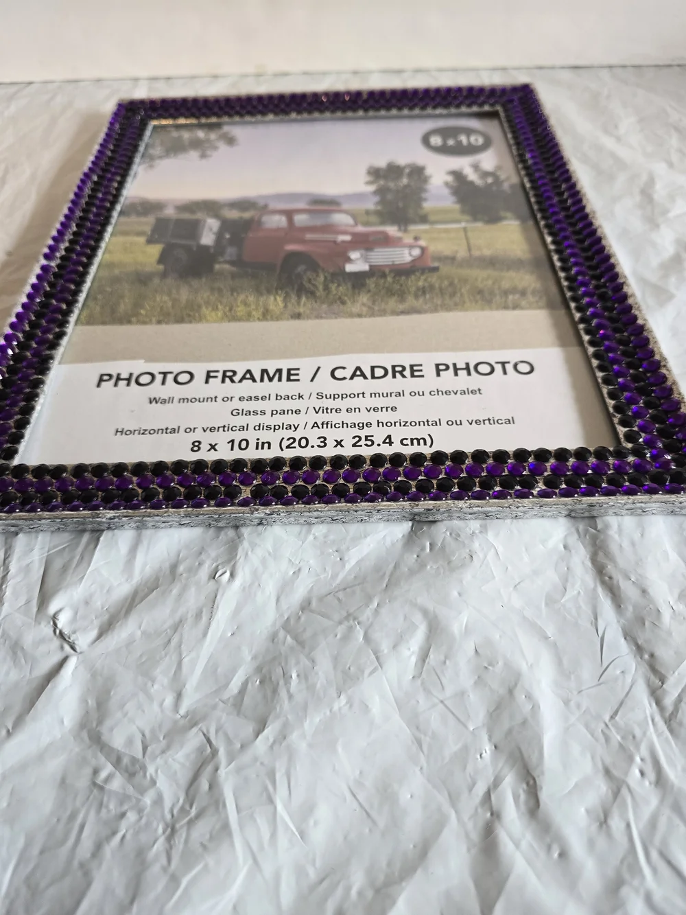 Purple Black 8x10 Photo Frame New Handmade